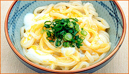 釜玉うどん（温）